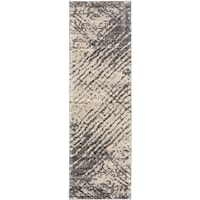 2'3" x 7'5" Grey Rectangle Rug