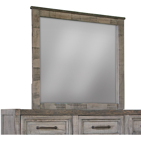 Rustic Light Brown Mirror