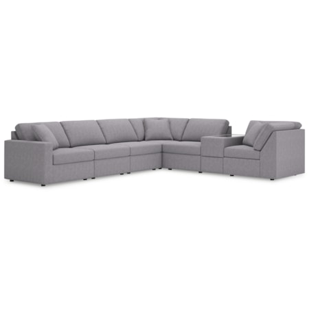 7-piece Sectional Console