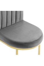 Modway Isla Channel Tufted Performance Velvet Dining Side Chair