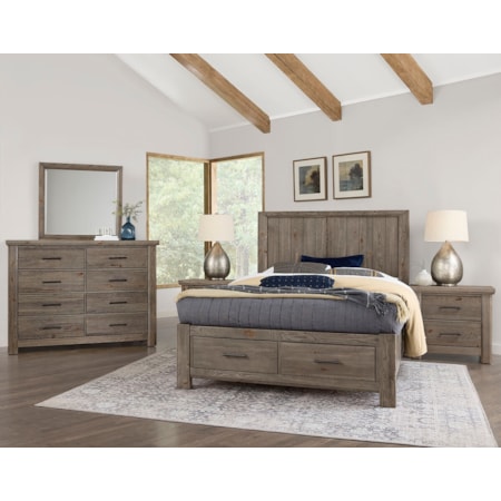 King Storage Bed