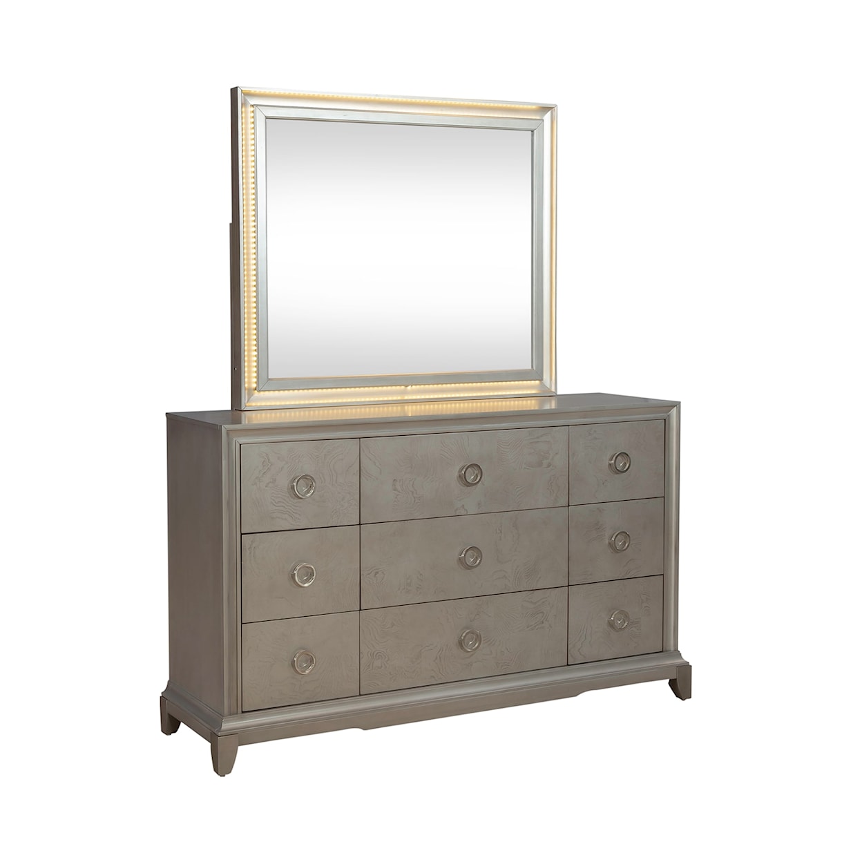 Liberty Furniture Montage 9-Drawer Dresser and Mirror