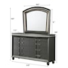 Crown Mark Adira Dresser and Mirror Set