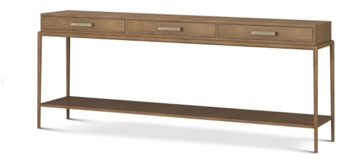 Casual Three-Drawer Console Table