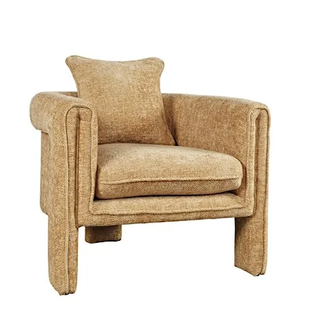 Adley Contemporary Upholstered Accent Chair - Amber