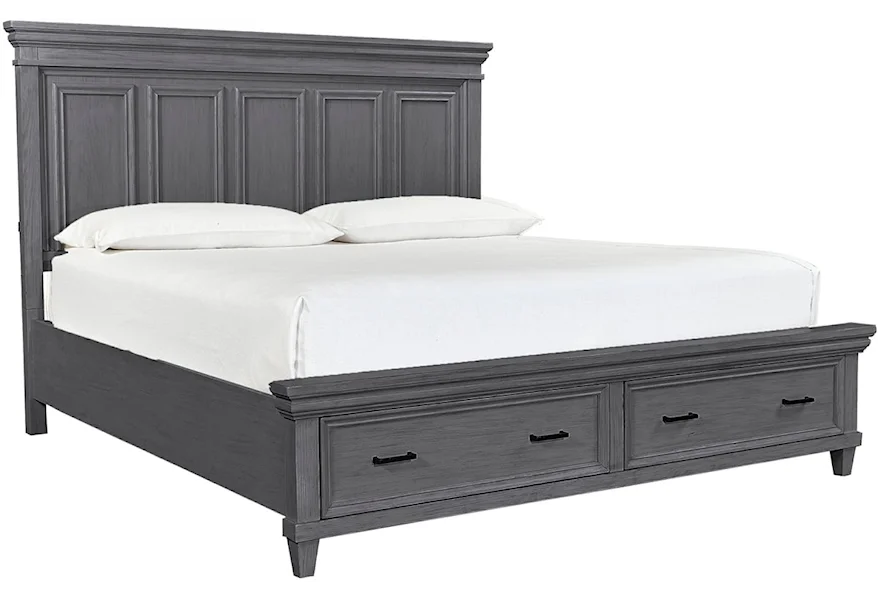 Caraway King Storage Bed by Aspenhome at Gill Brothers Furniture & Mattress