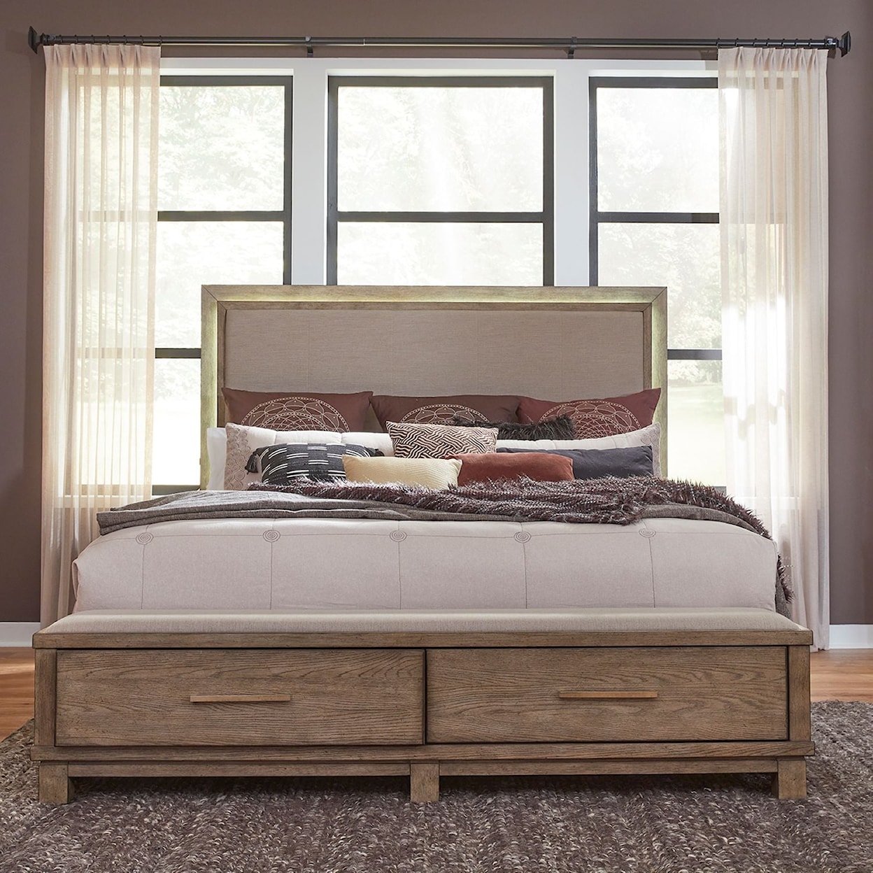 Libby Canyon Road 4-Piece King Bedroom Group