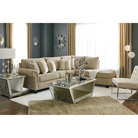 2-Piece Sectional with Right Chaise