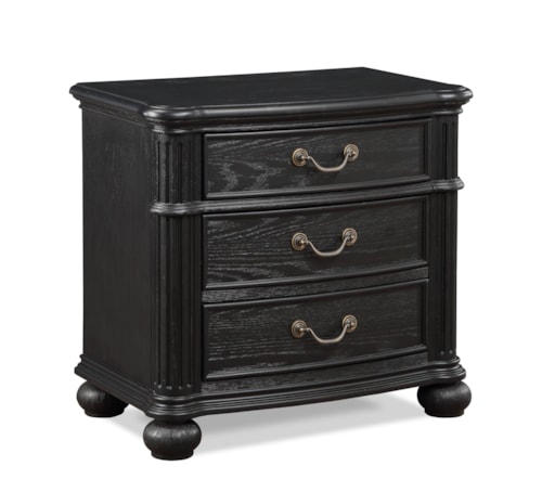 Kingsbury Traditional 3-Drawer Nightstand