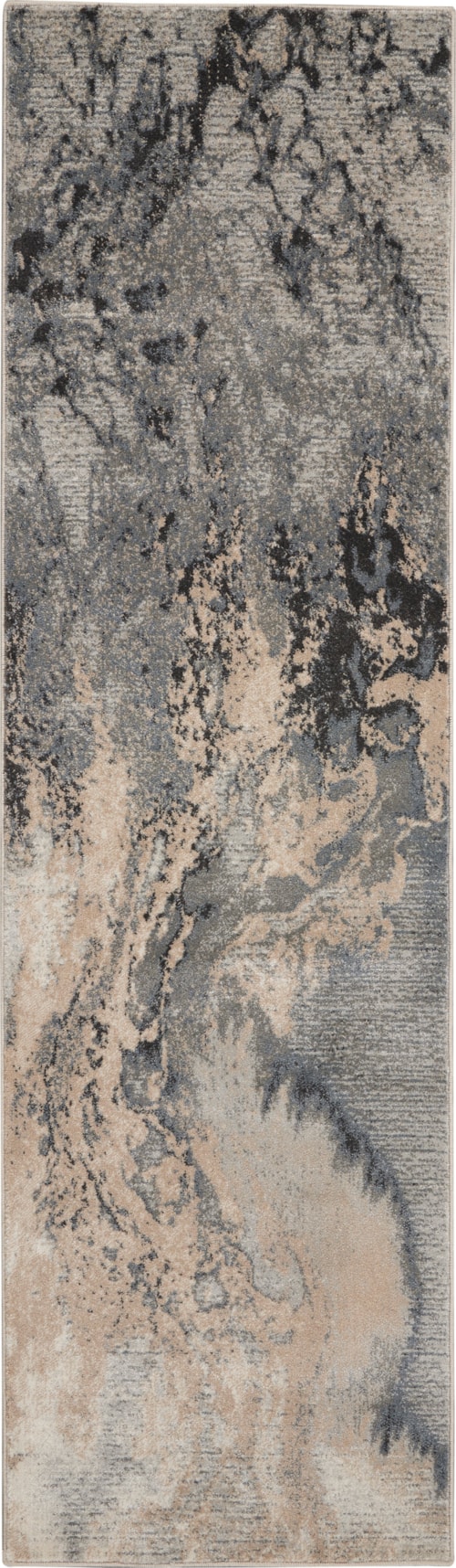 2'2" x 7'6" Grey Runner Rug