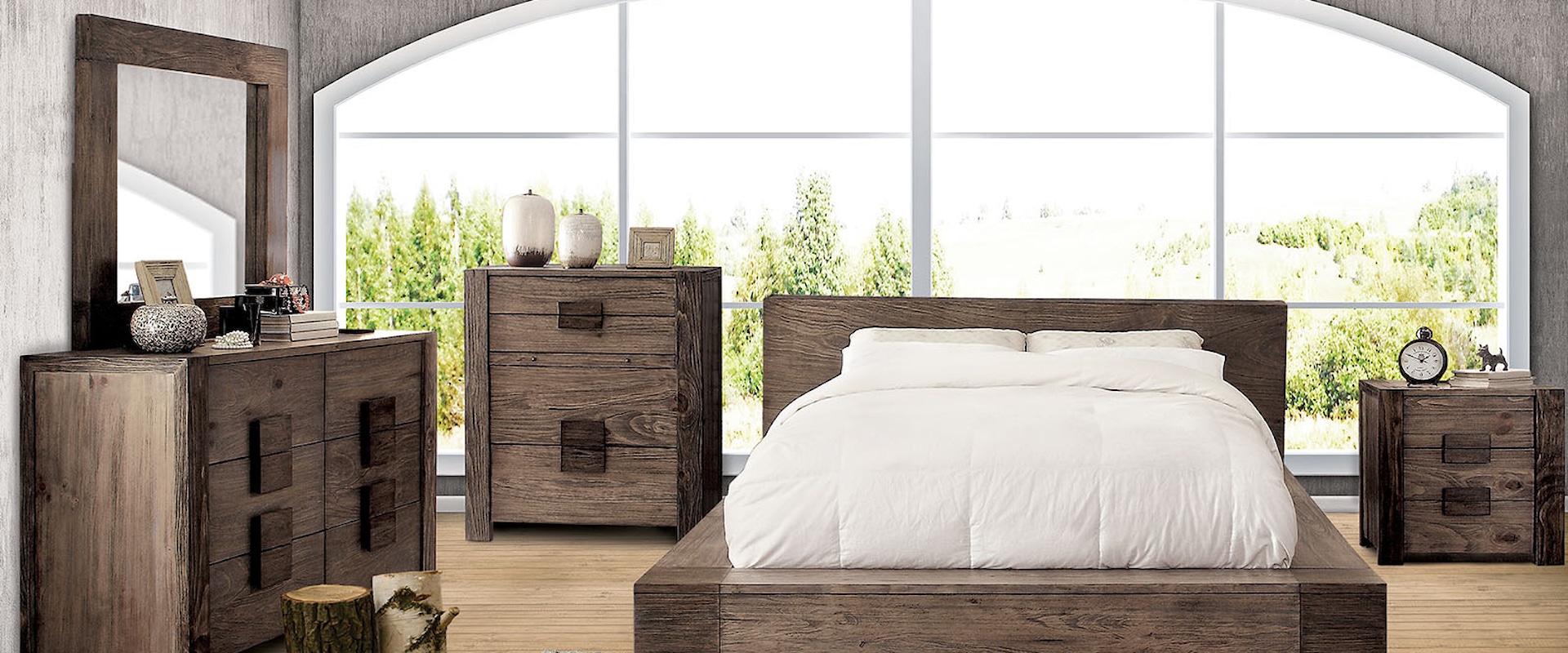 Rustic 5-Piece Queen Bedroom Set