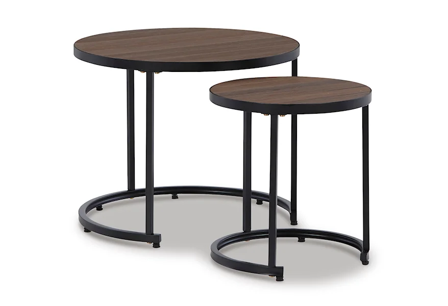 Ayla Outdoor Nesting End Tables (Set of 2) by Ashley Signature Design at Rooms and Rest