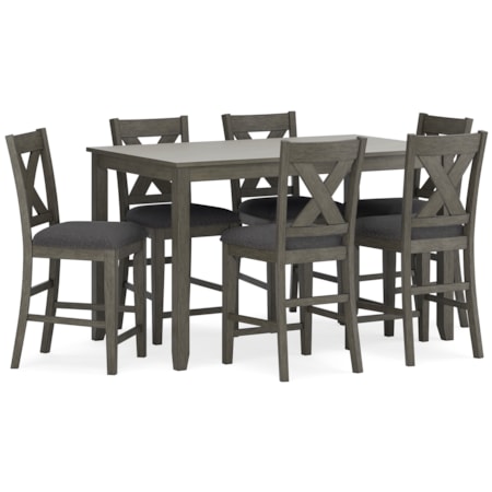 Rect Dining Counter Tbl Set (Set Of 7)