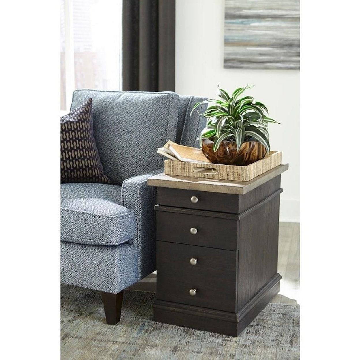 Hammary Hancock Charging Chairside Table