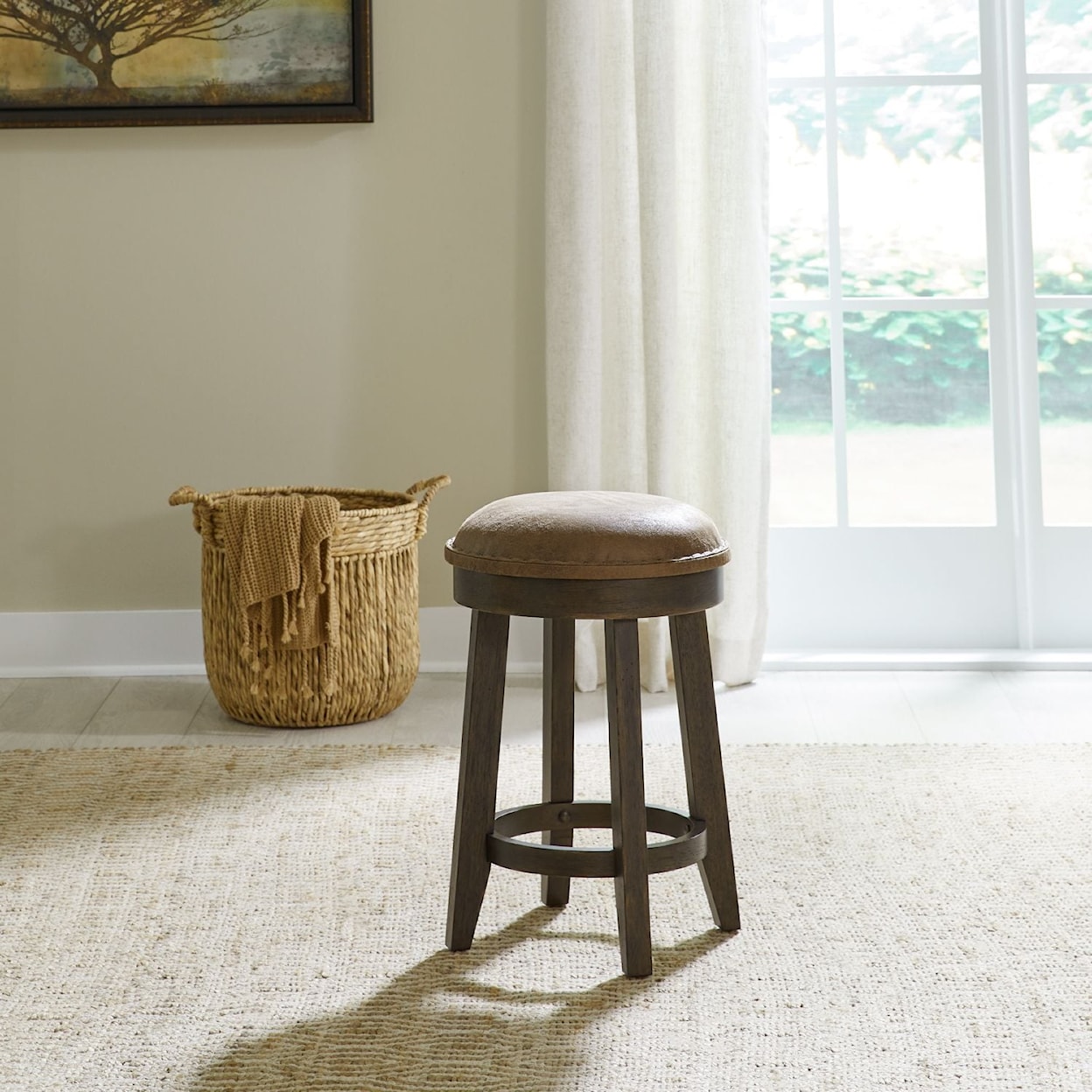 Liberty Furniture Paradise Valley Upholstered Console Stool