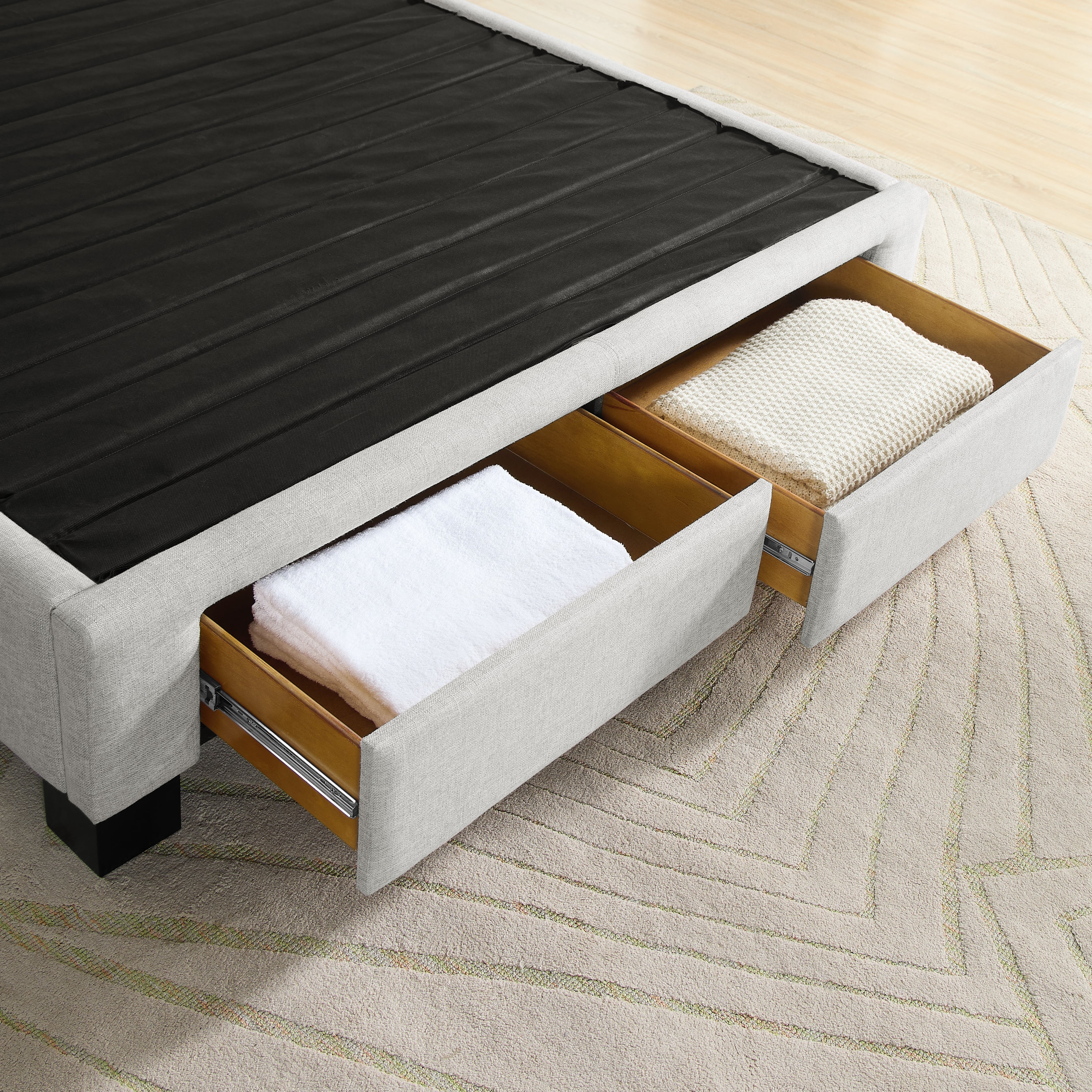 2-Drawer Storage King Bed