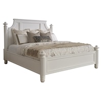 Santorini Panel Bed California King with Removable Crown