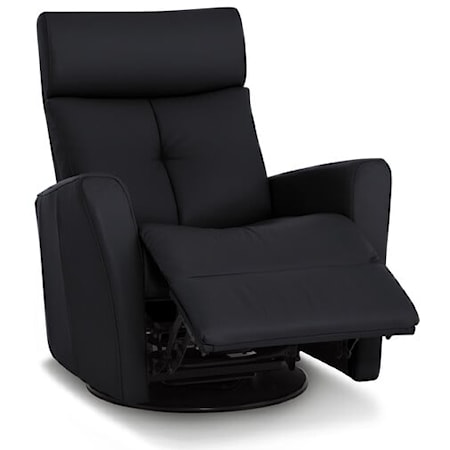 Prodigy II Contemporary Swivel Glider Power Recliner with Power Headrest