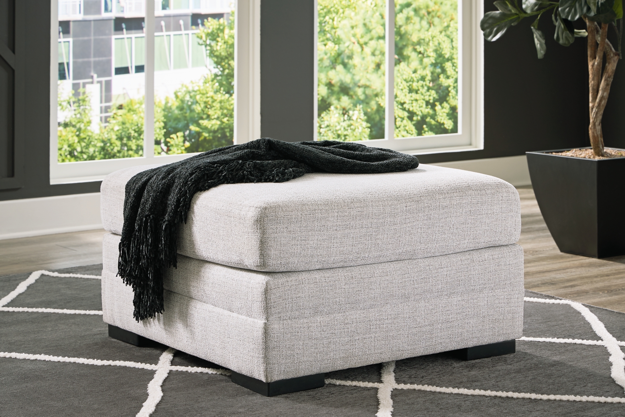 Oversized Accent Ottoman
