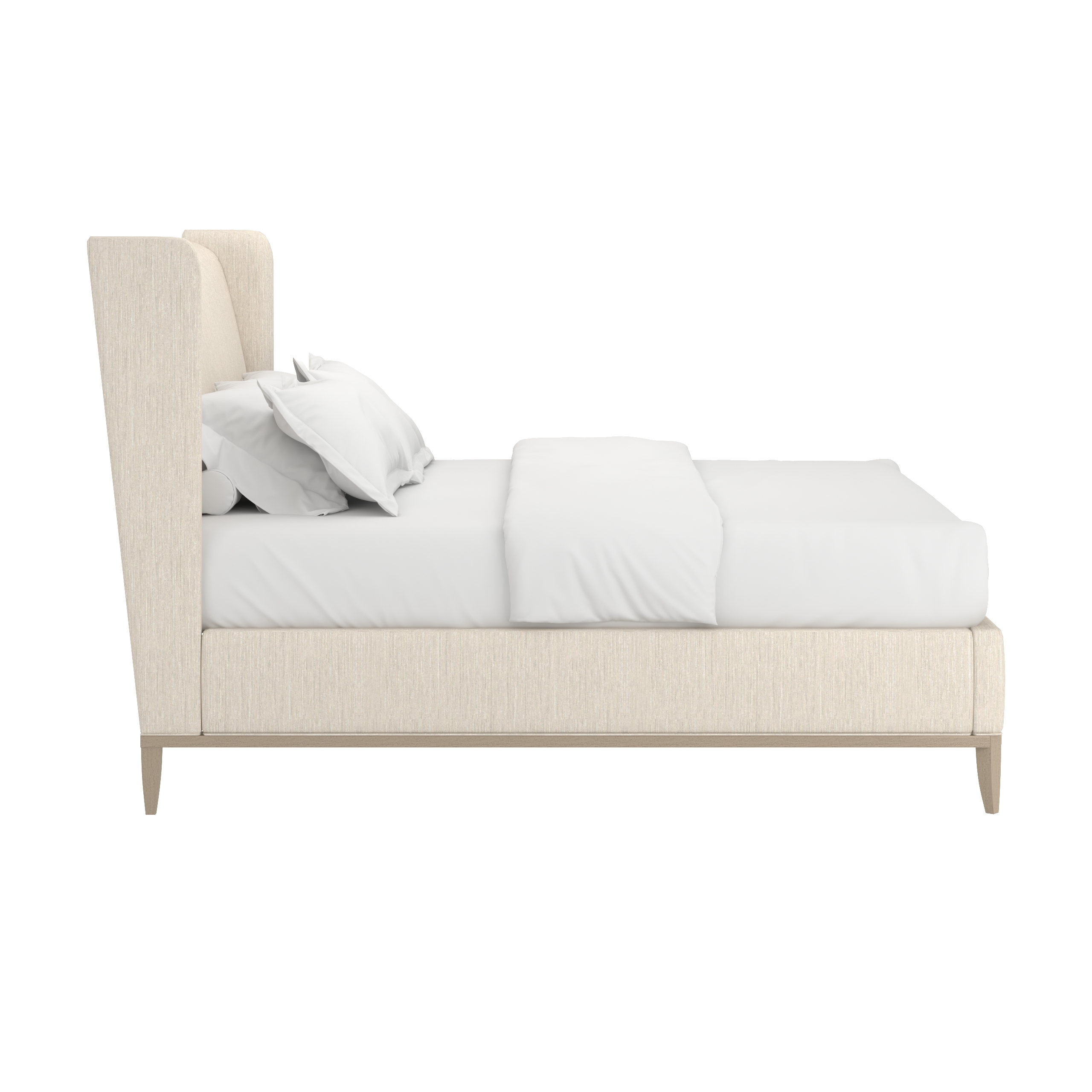 A.R.T. Furniture Inc Upholstered Bed Program Edwin King Wing Shelter