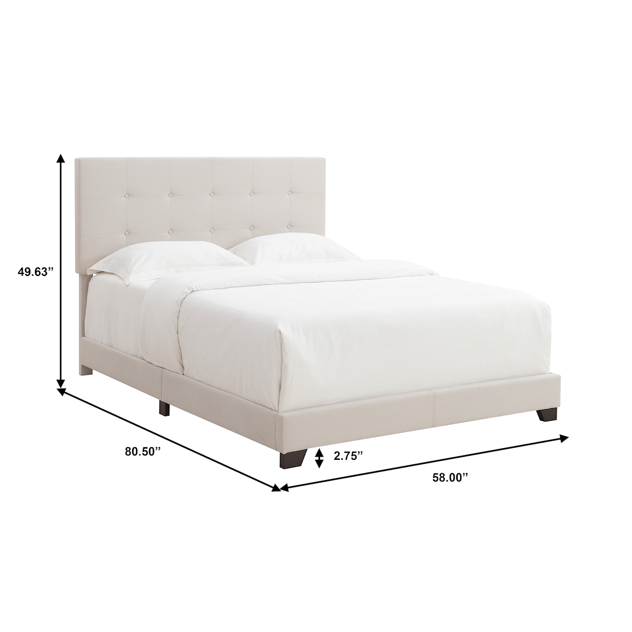 Accentrics Home Fashion Beds Full Upholstered Bed