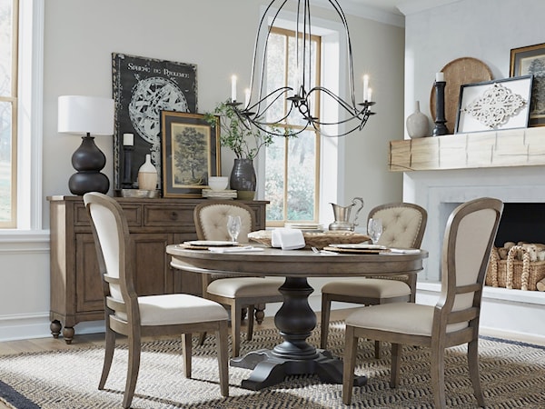 5-Piece Pedestal Dining Set