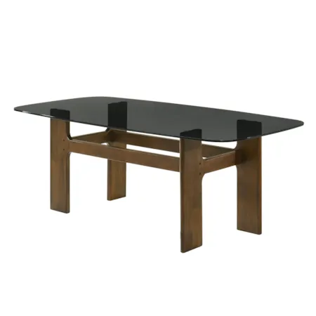 79" Tempered Glass-Top Dining Table