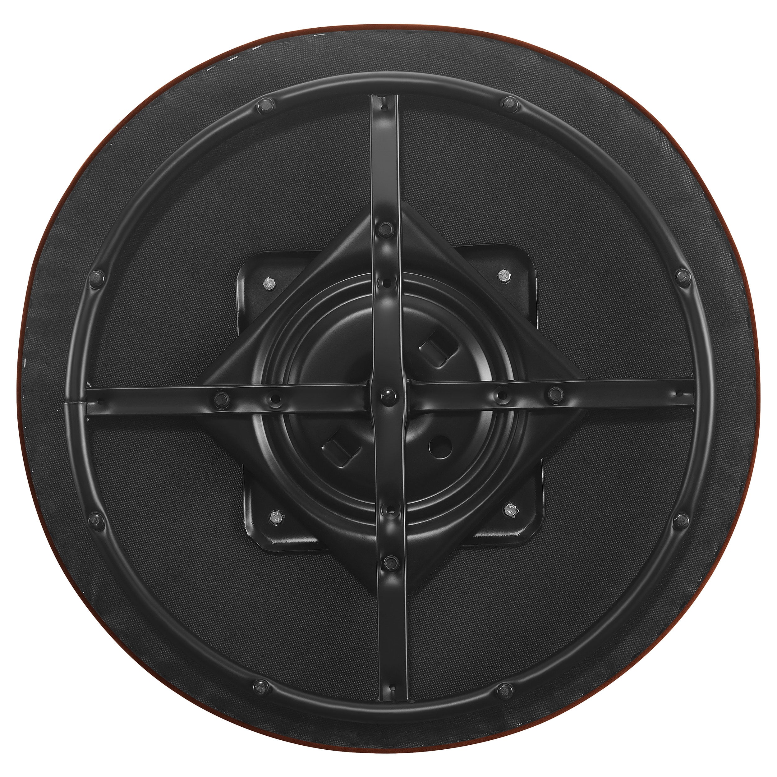 Coaster Joyce Joyce Barrel Back Swivel Chair Burnt Orange