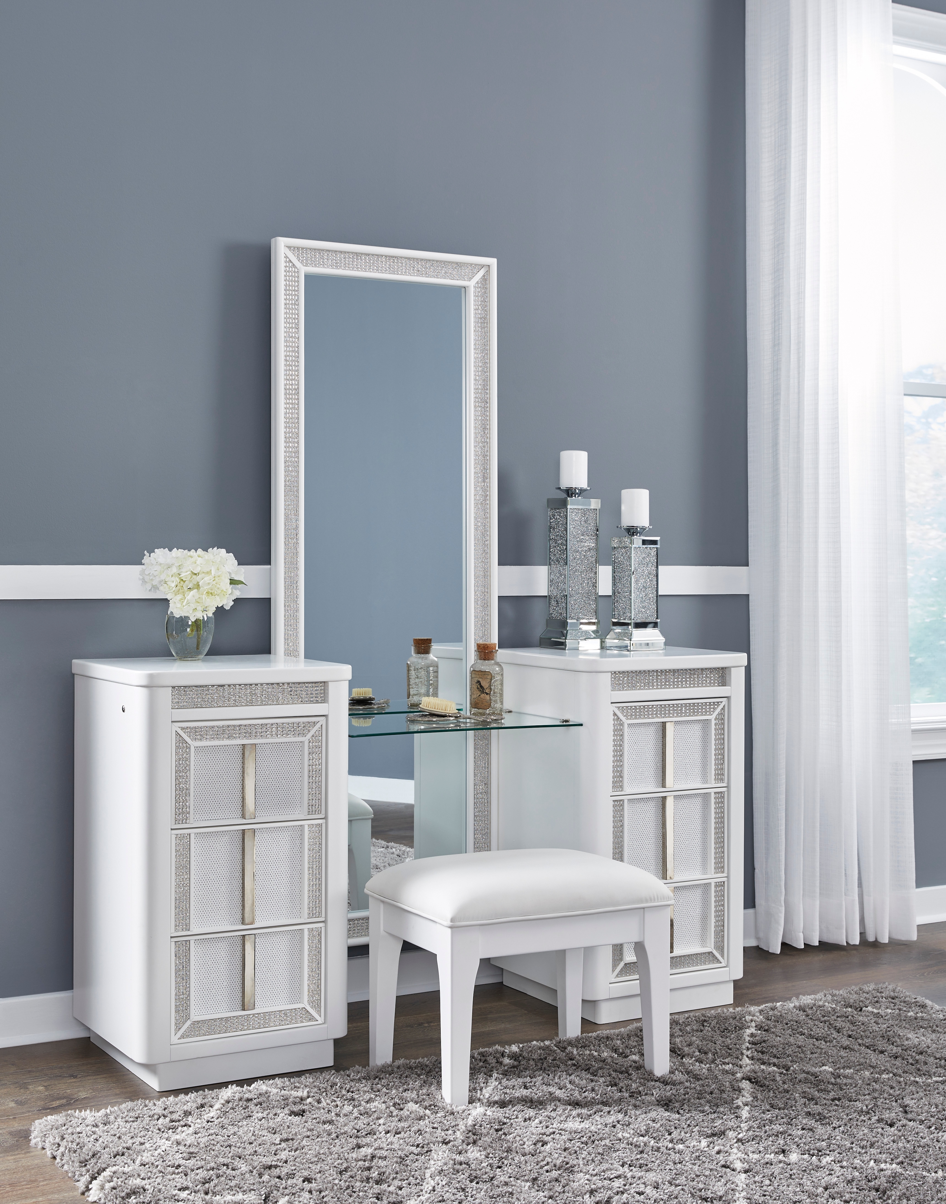 Signature Design by Ashley Chalanna Vanity With Mirror