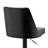 Armen Living Jacob Upholstered Swivel Bar Stool