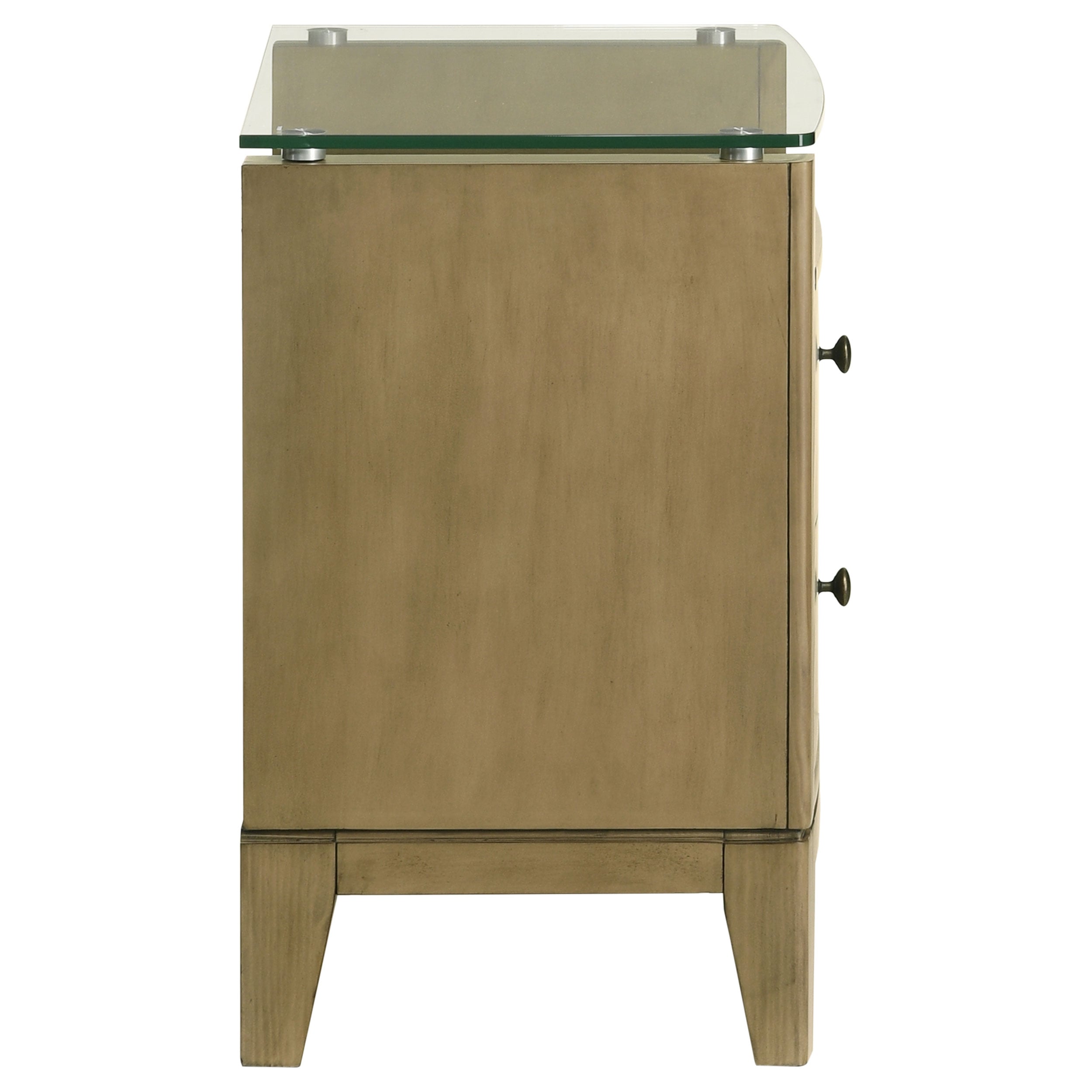 Coaster Granada Granada Glass Top Nightstand