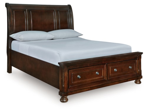 Queen Sleigh Storage Bed