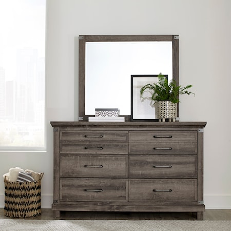 Dresser &amp; Mirror Set