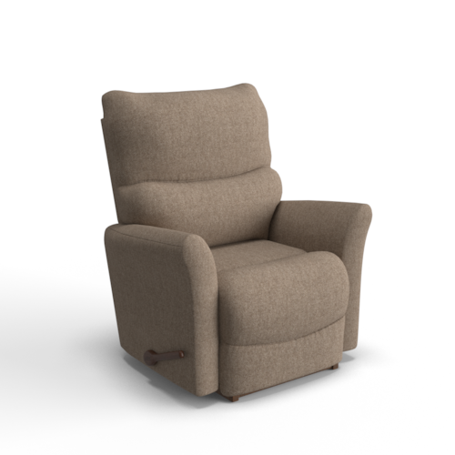 Small Scale Rocker Recliner with Flared Arms