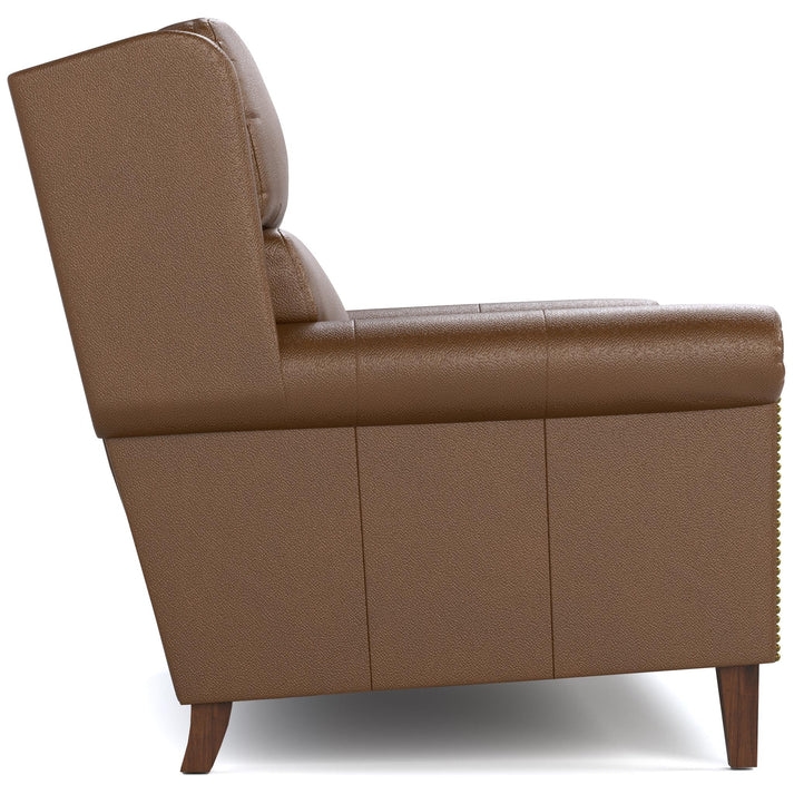 Woodlands Small Roll Arm Loveseat with Nails