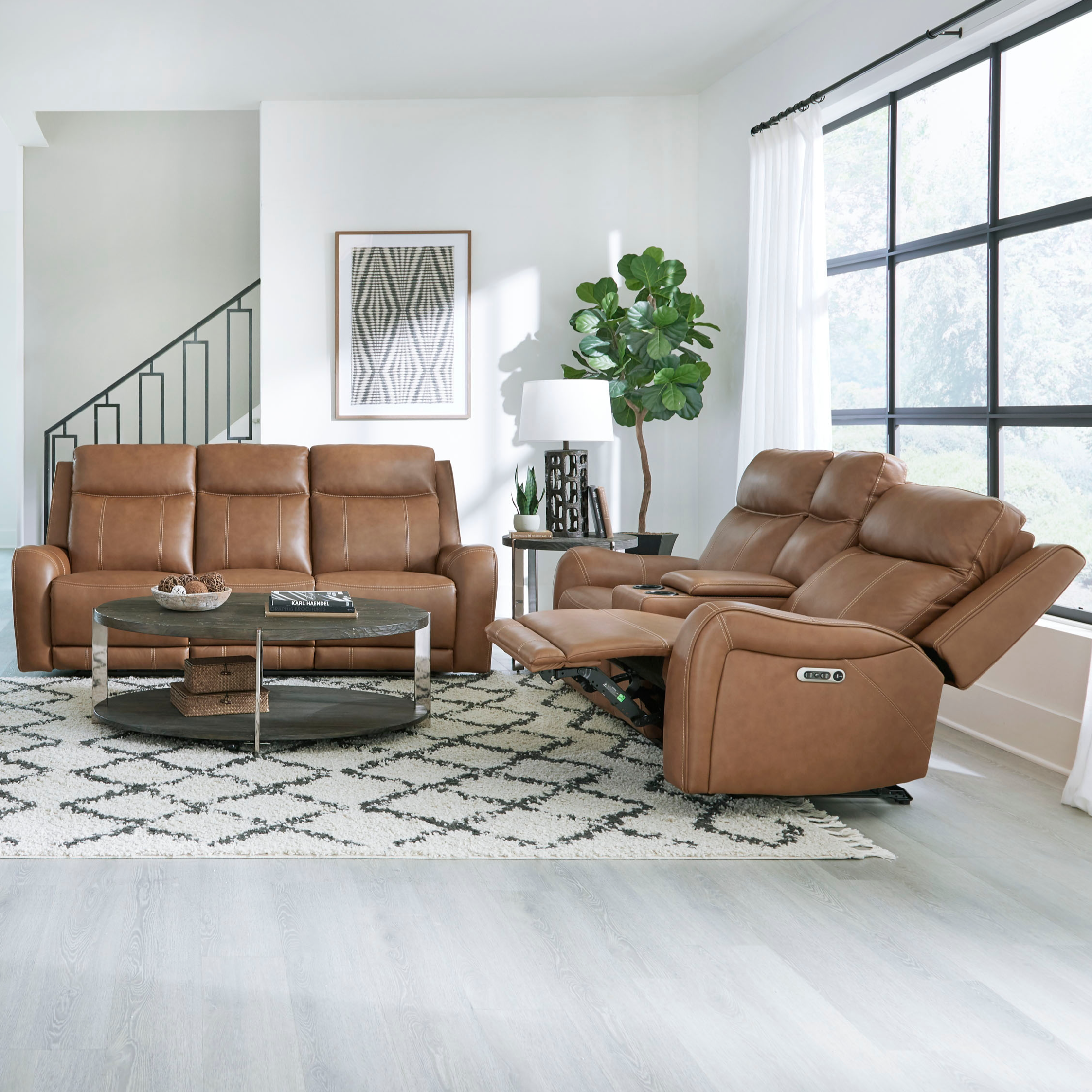 Parker Living Haywood Power Reclining Sofa and Loveseat Set