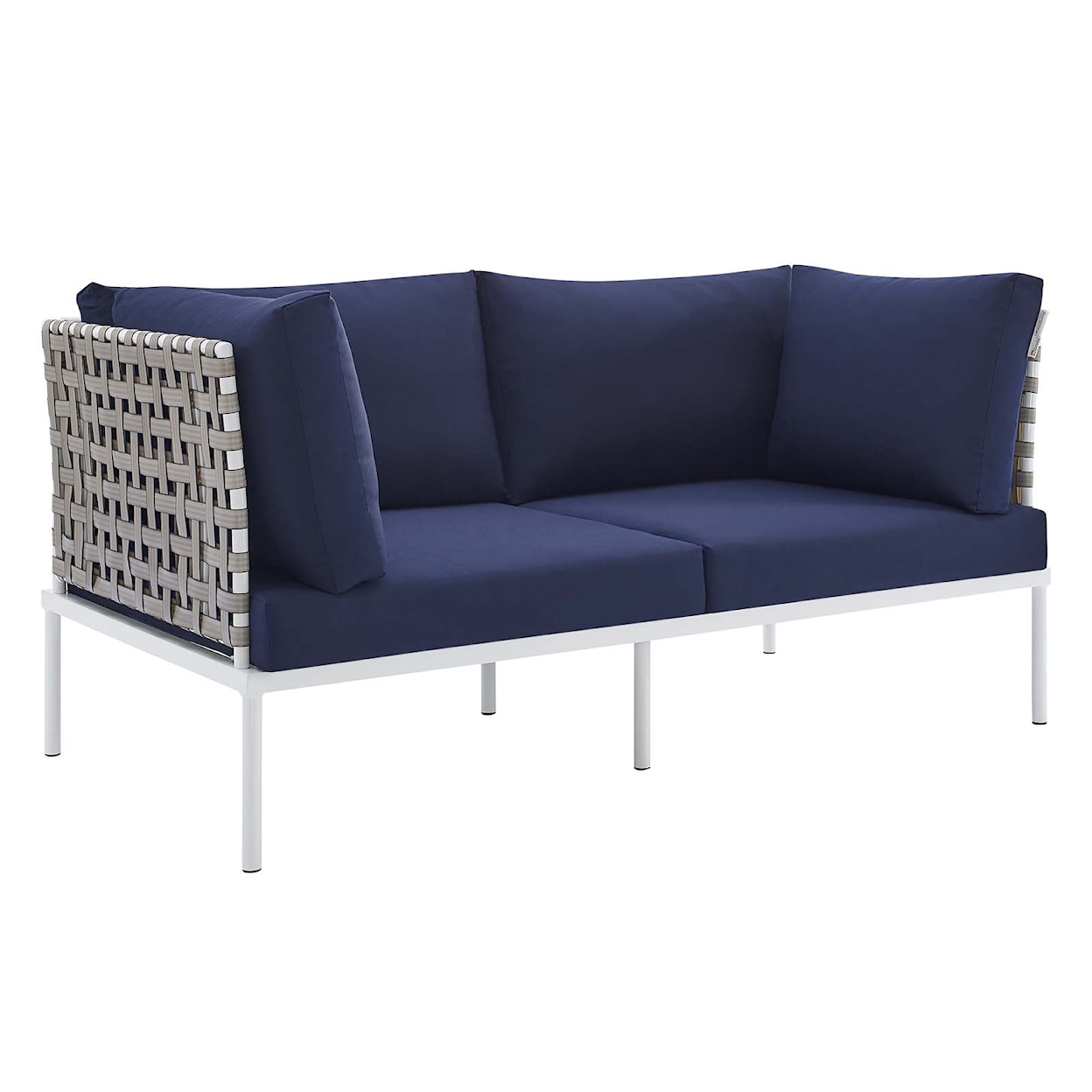 Modway Harmony Outdoor Aluminum Loveseat