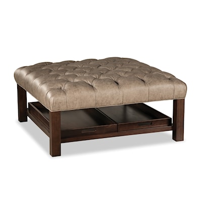 Craftmaster L024500 Square Tufted Cocktail Ottoman
