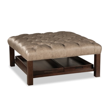 Square Tufted Cocktail Ottoman
