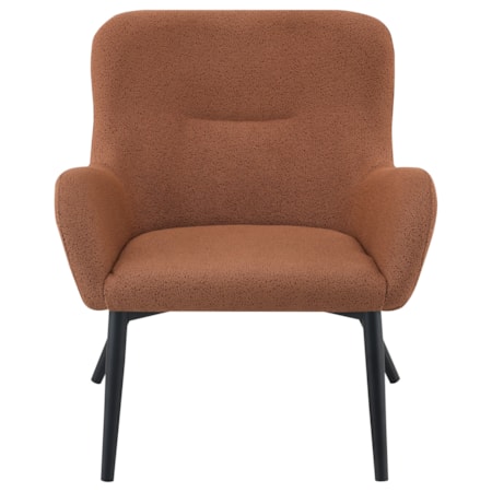 Calvin Modern Arm Accent Chair Rust