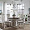 Liberty Furniture River Place X-Style Single Pedestal Round Table