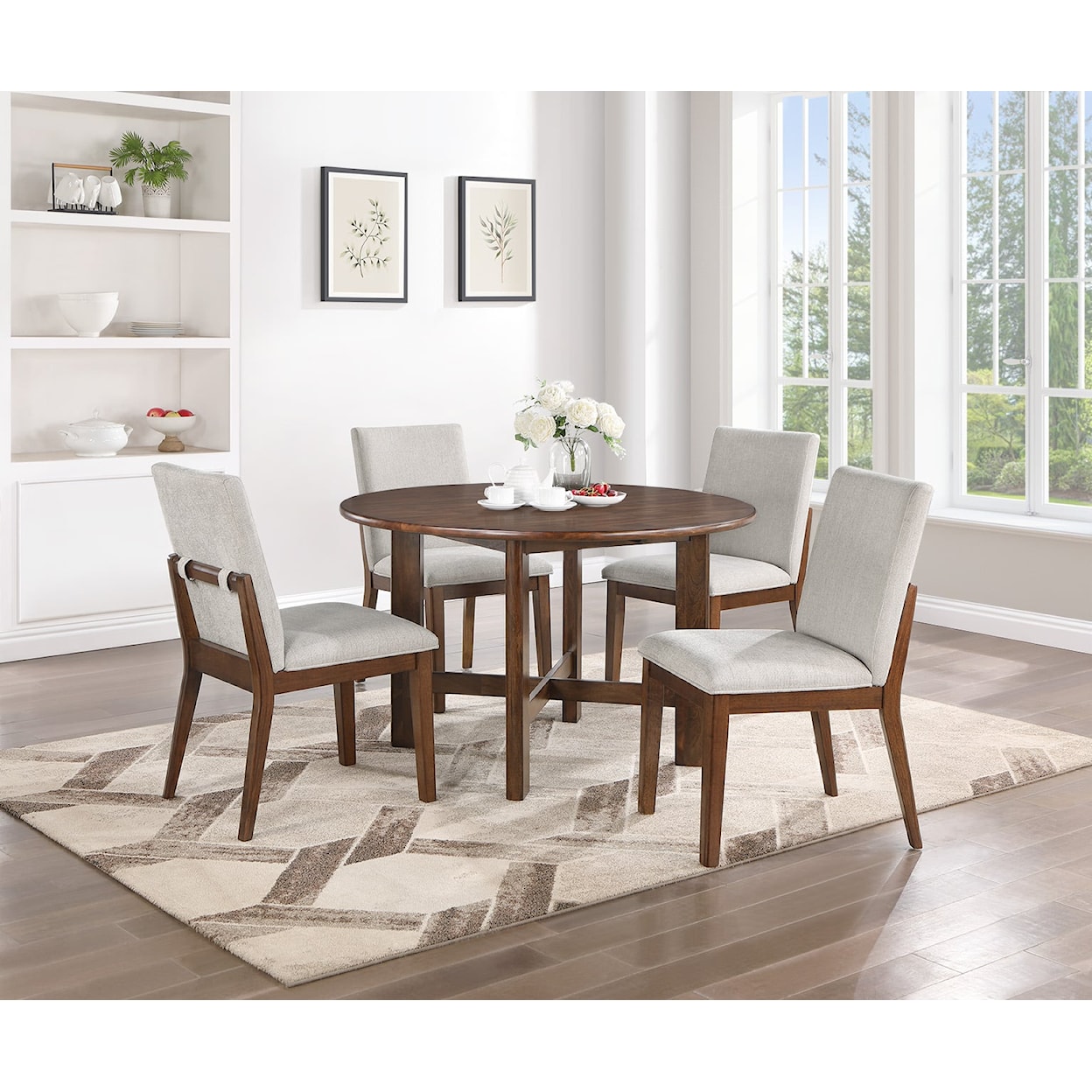 HH Paladin 5-Piece Dining Set with Round Table