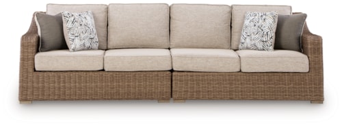Outdoor Right And Left-arm Facing Loveseat With Cushion (set Of 2)