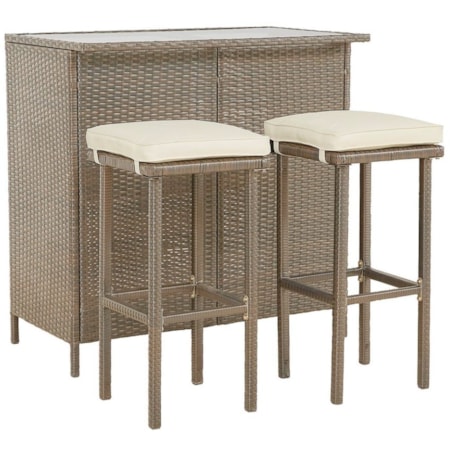 Outdoor Three-Piece Bar Set