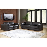 Contemporary Sofa & Loveseat Living Room Set