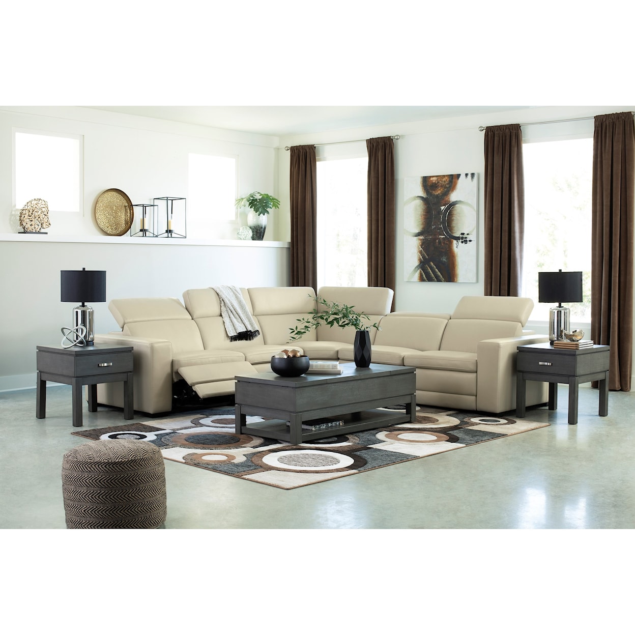 Signature Design Texline Power Reclining Sectional