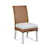 Shown in 314-91 body fabric with Honey finished wicker and Frost White finished legs.

