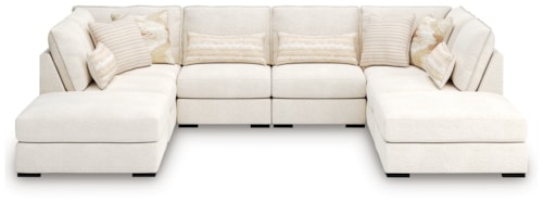 6-Piece Sectional And Ottomans