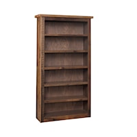 48"x72" Book Shelf - 5 Adj. Shelves w/ Stiles