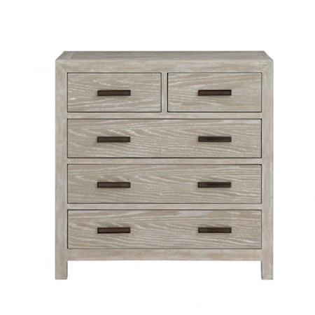 Transitional 5-Drawer Bachelor's Chest